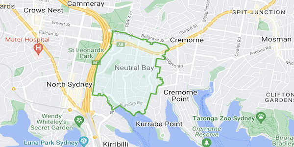 Neutral Bay Map