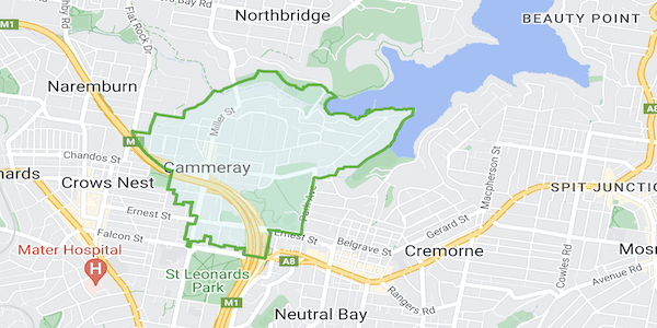 Cammeray Map