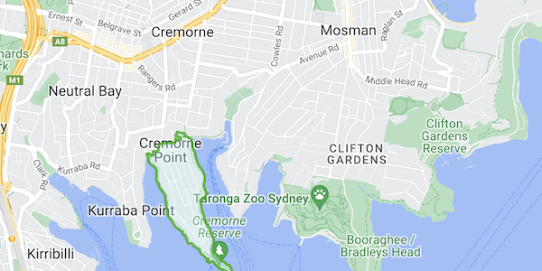 Cremorne Point Map