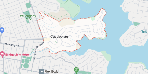 Castlecrag map
