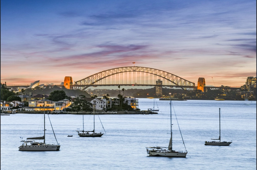 The view from a Rose Bay home which was the top sale for May 2025