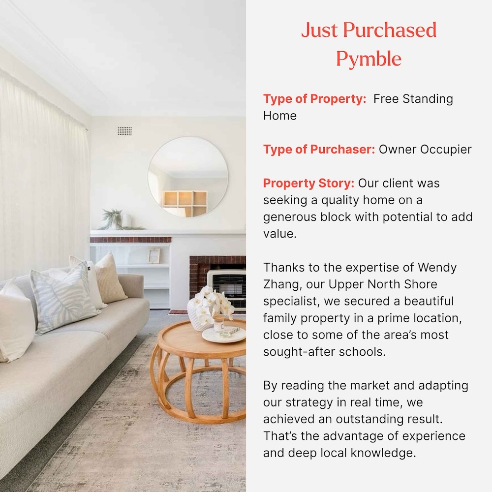 Family home in Pymble, Sydney purchased by buyers agent Wendy Zhang