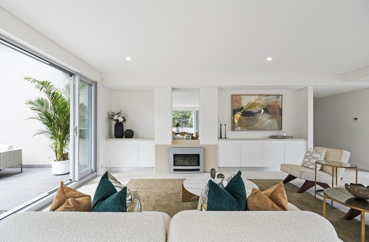 lounge room of the top unit sale in St Ives for June 2025