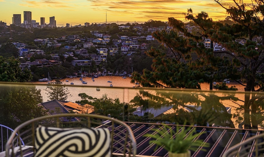 View from the top home sale for Mosman in July 2025