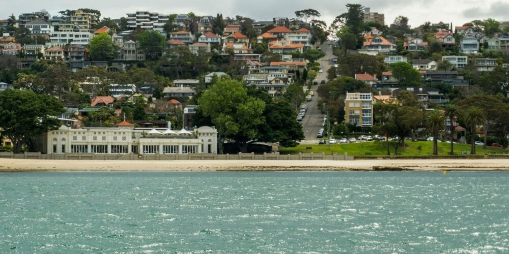 A landscape view of Mosman and Balmoral Beach