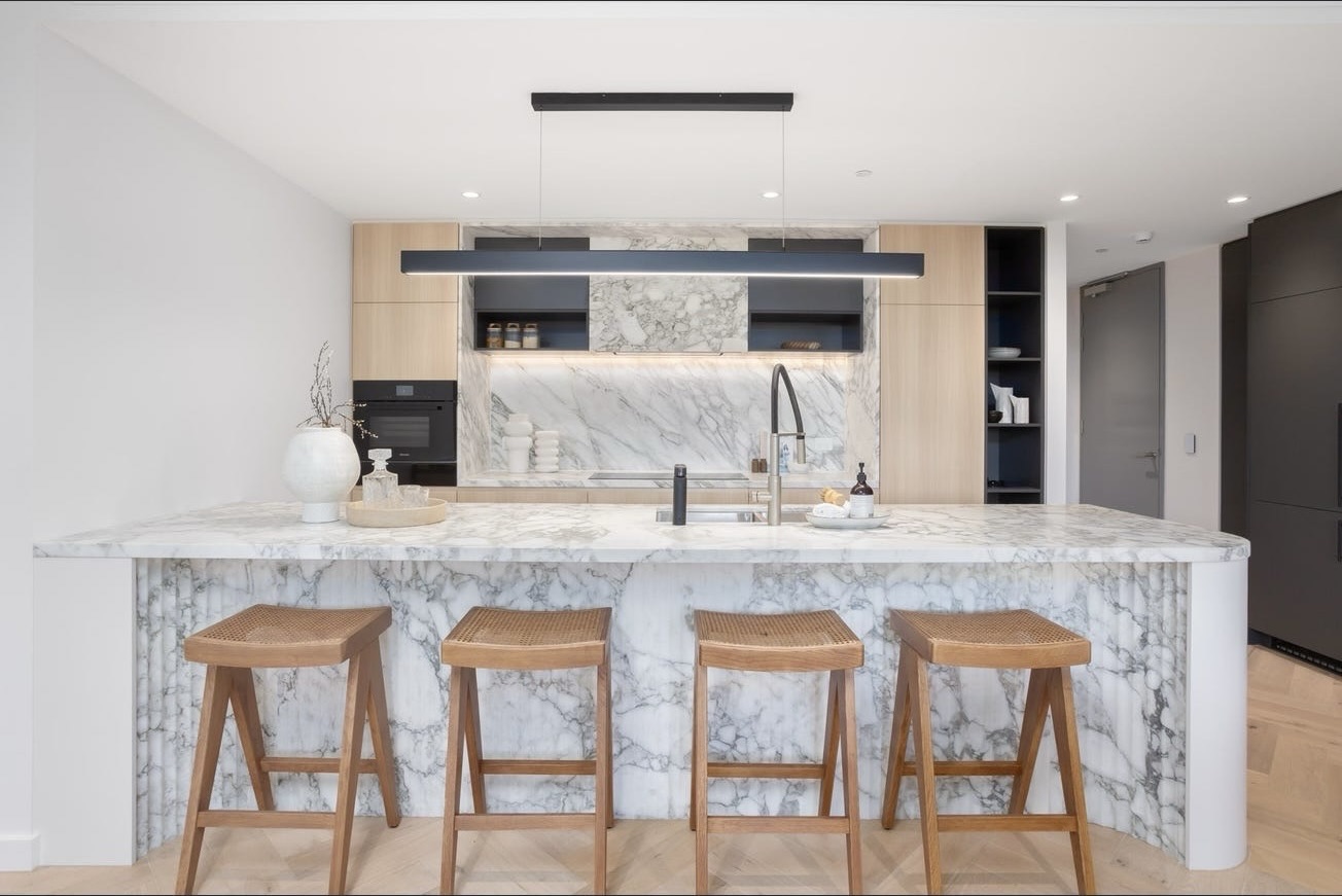 the kitchen of the top apartment sale in Mosman for March 2026