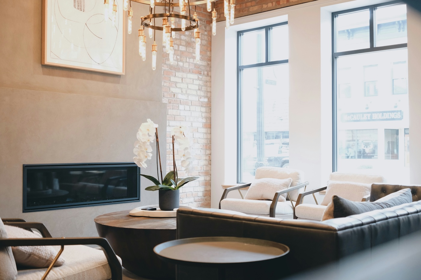 Lounge room, high ceilings with a chandelier an example of a Sydney investment property
